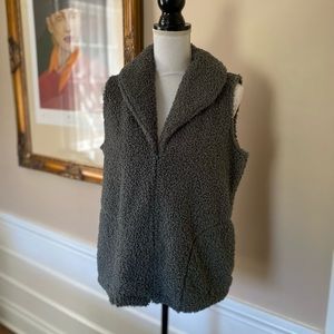 J Jill Fleece Teddy Vest